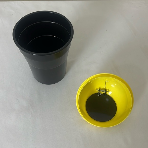 New Plastic Car Cup holder Garbage Can.Portable Trash Can for car,Office Yellow - Picture 6 of 11